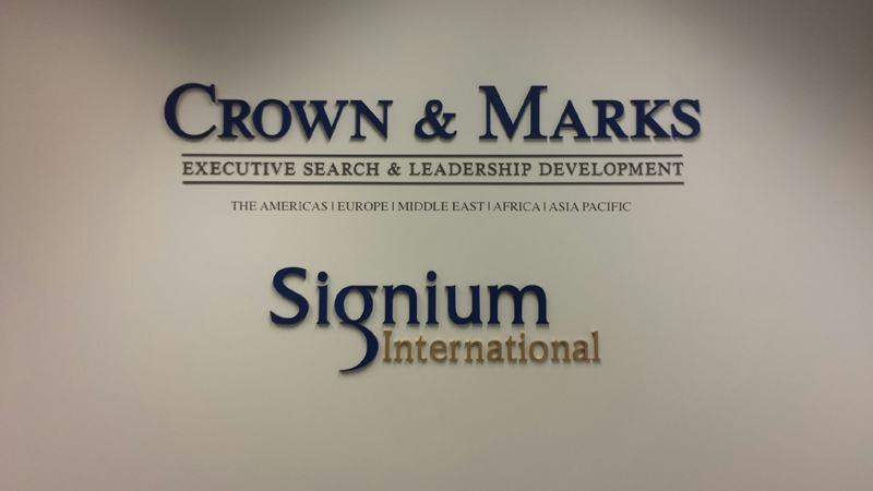 Crown & Marks Acrylic Reception Sign