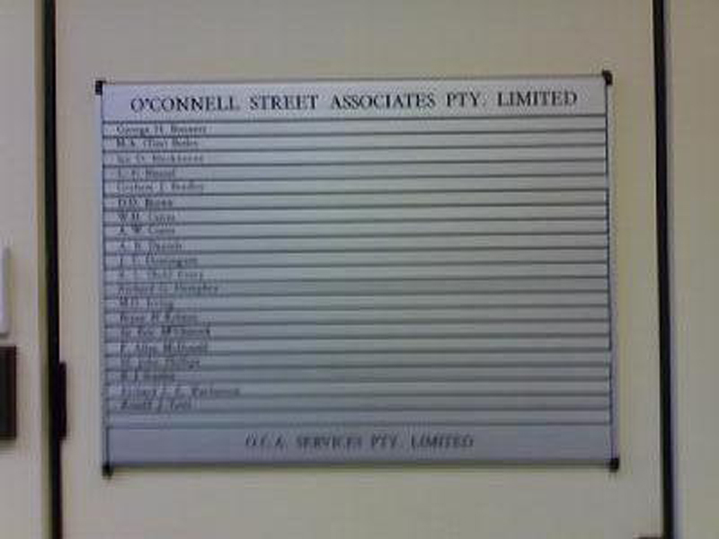 Oconnell Street & associates Old Directory