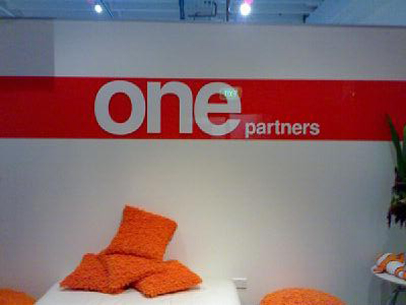One Partners Reception Sign No1
