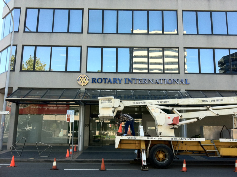 rotary  fabricated letters